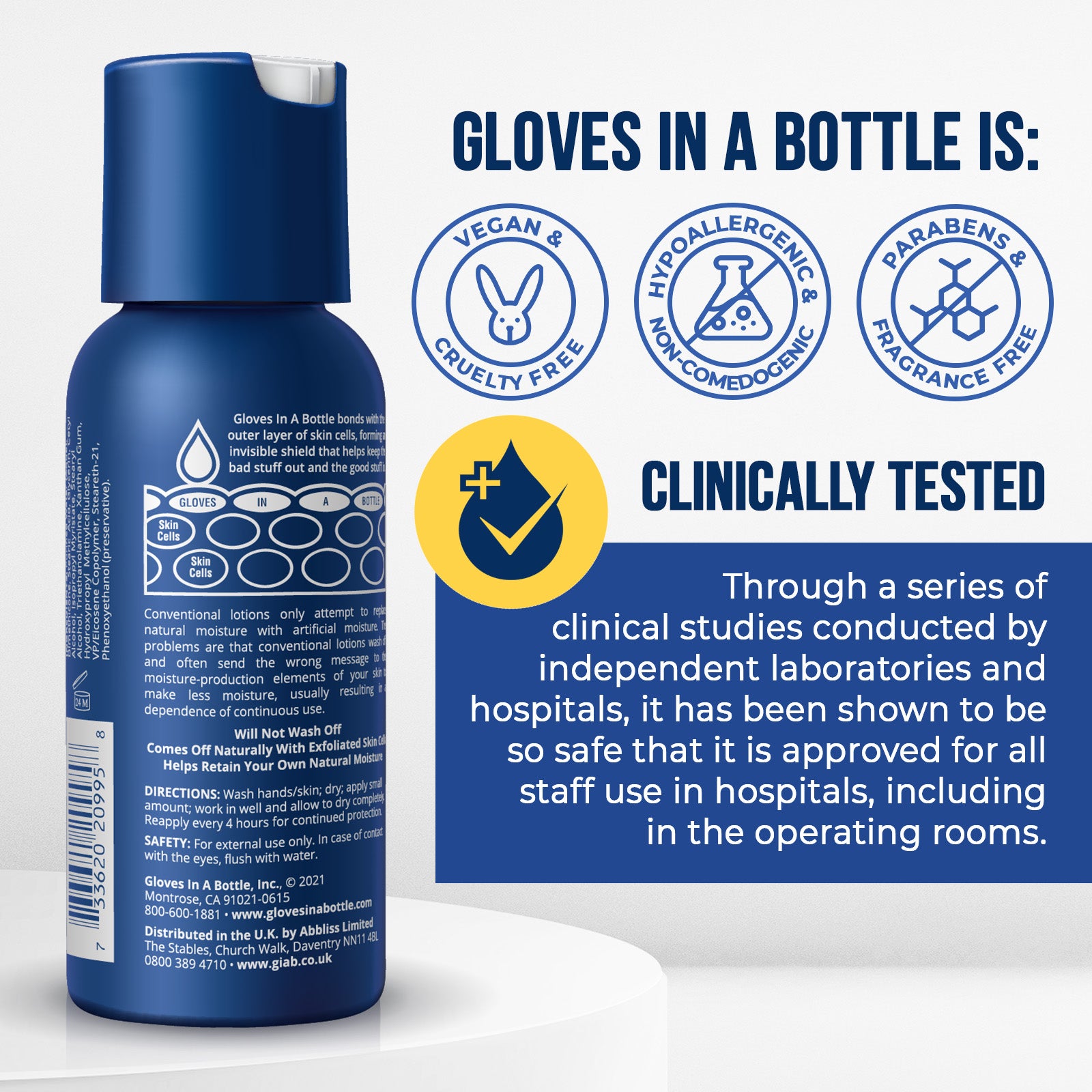 Gloves In A Bottle, 2oz Travel Size Hand Lotion