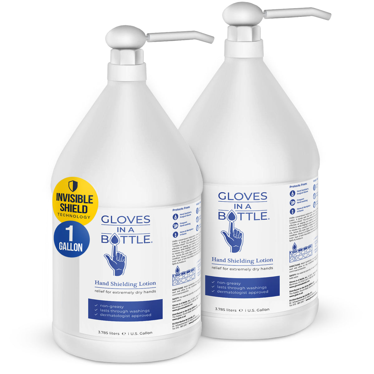 Gloves In A Bottle Gallon of Shielding Lotion for Hands (2 Pack)