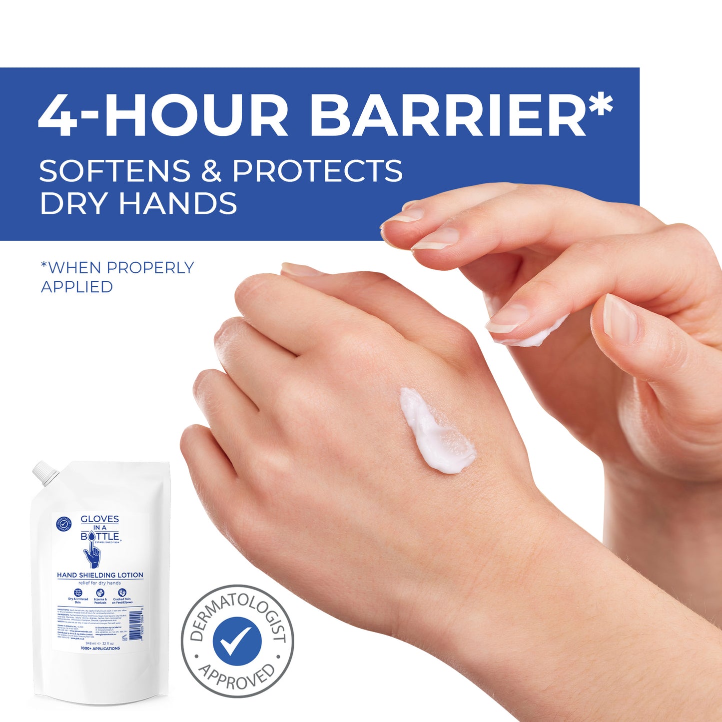 Gloves In A Bottle Shielding Lotion 32 Oz Refill Pouch
