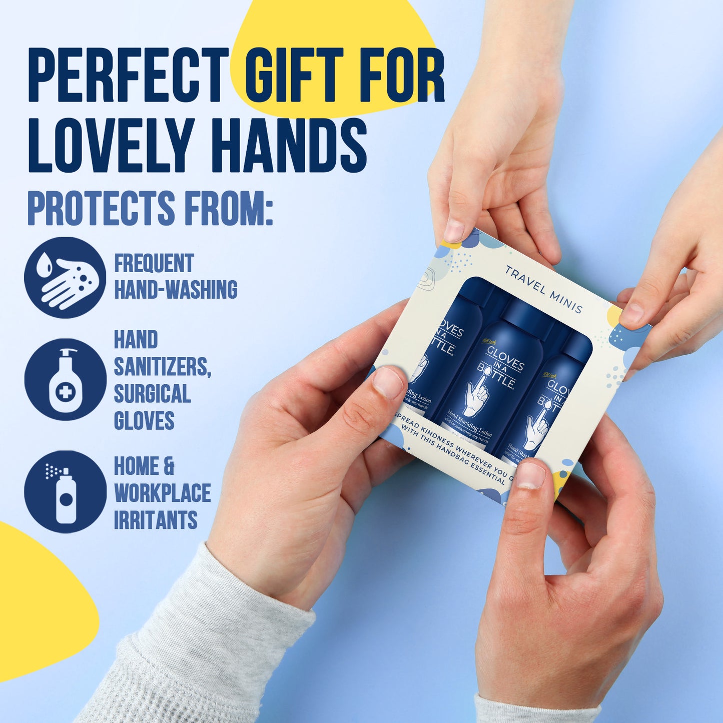 Gloves In A Bottle "Travel Minis"  - 3x2oz Gift Pack (6 Sets)