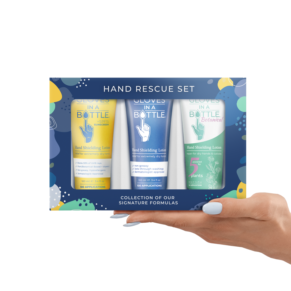 Gloves In A Bottle Protects & Restores Dry Cracked Skin (3Pack 3.4o