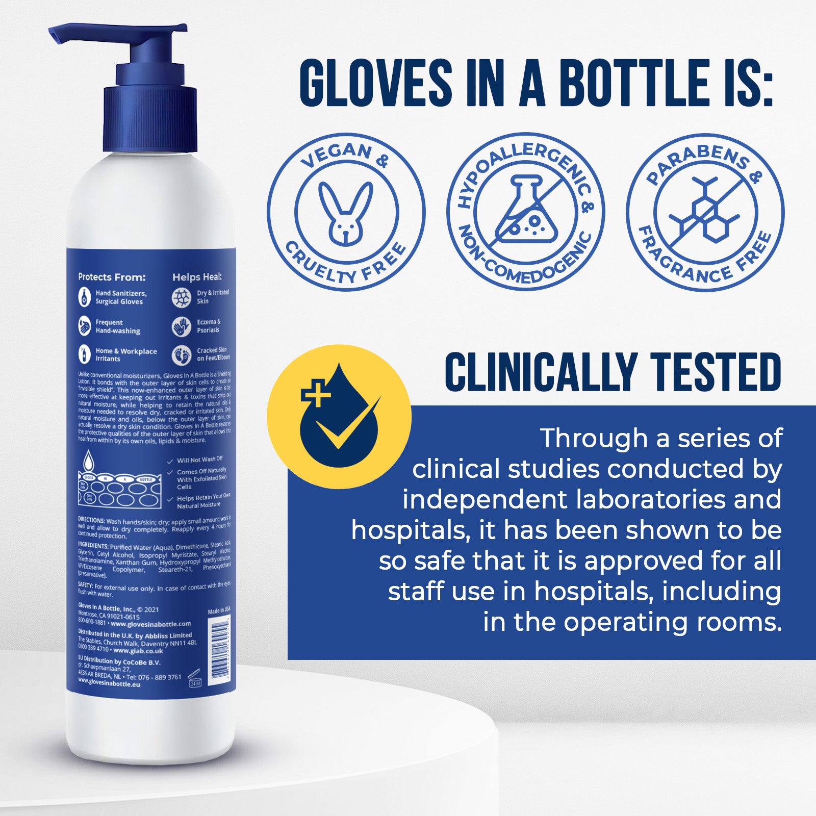 Gloves In A Bottle Hand Shielding Lotion for Dry Skin, 16 Ounce (2 Pack)