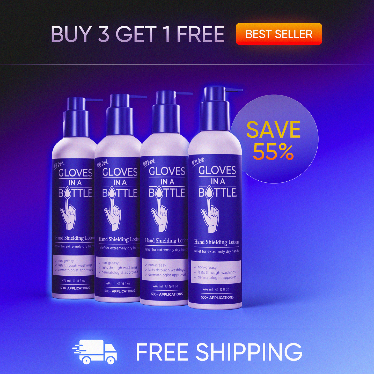 GET 55% OFF & FREE SHIPPING TODAY
