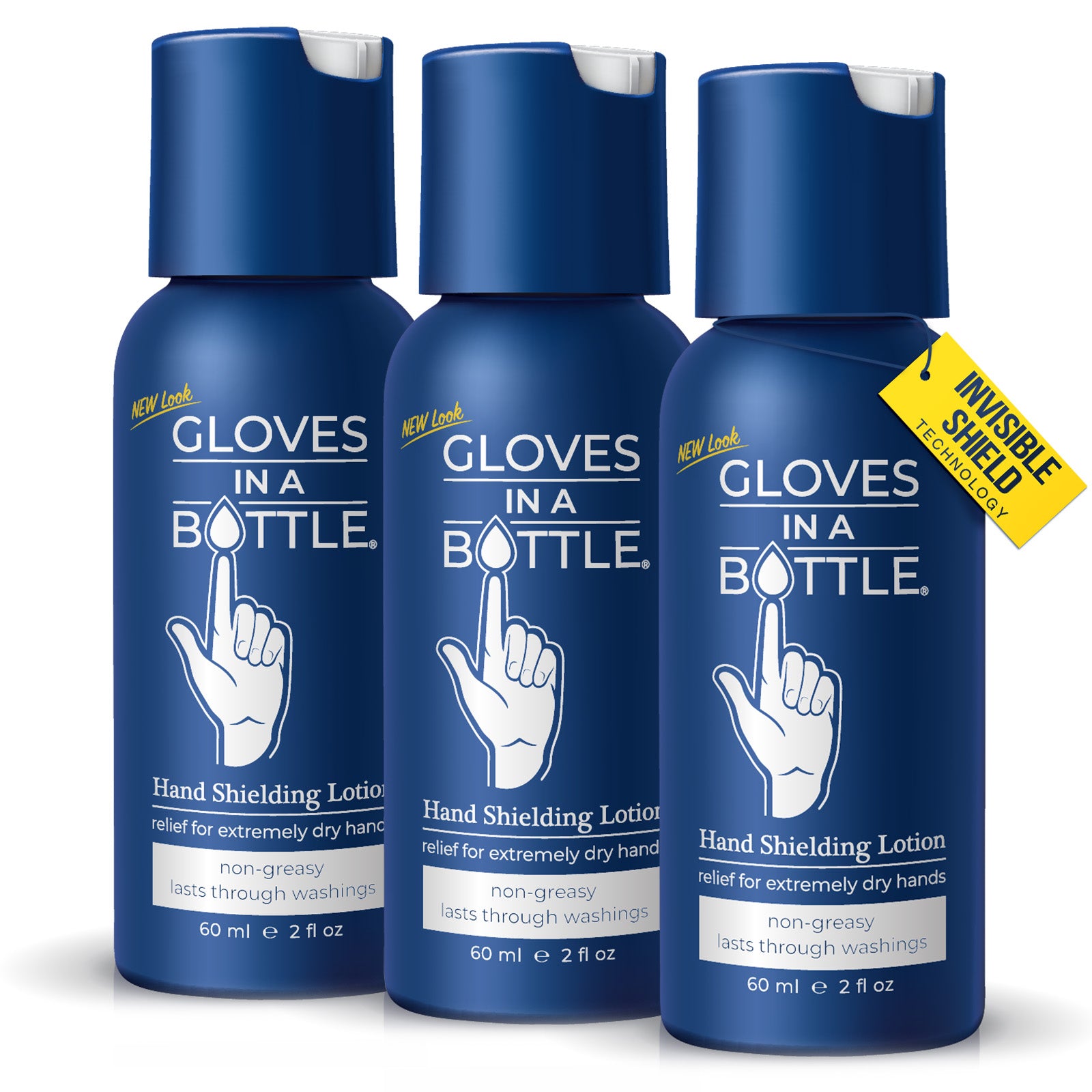 Gloves In A Bottle Hand Shielding Lotion for Travel, 3 pack