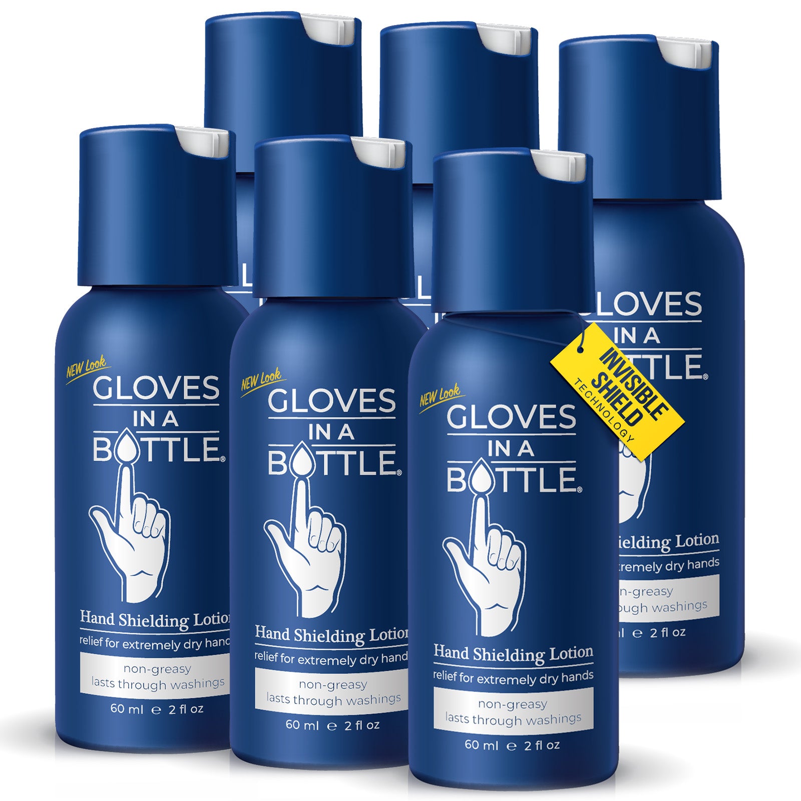 Gloves In A Bottle – Shielding Lotion for Dry Skin, Hand Lotion Travel  Size, Protects & Restores Dry Cracked Skin– 3.4 oz (3 Pack) 