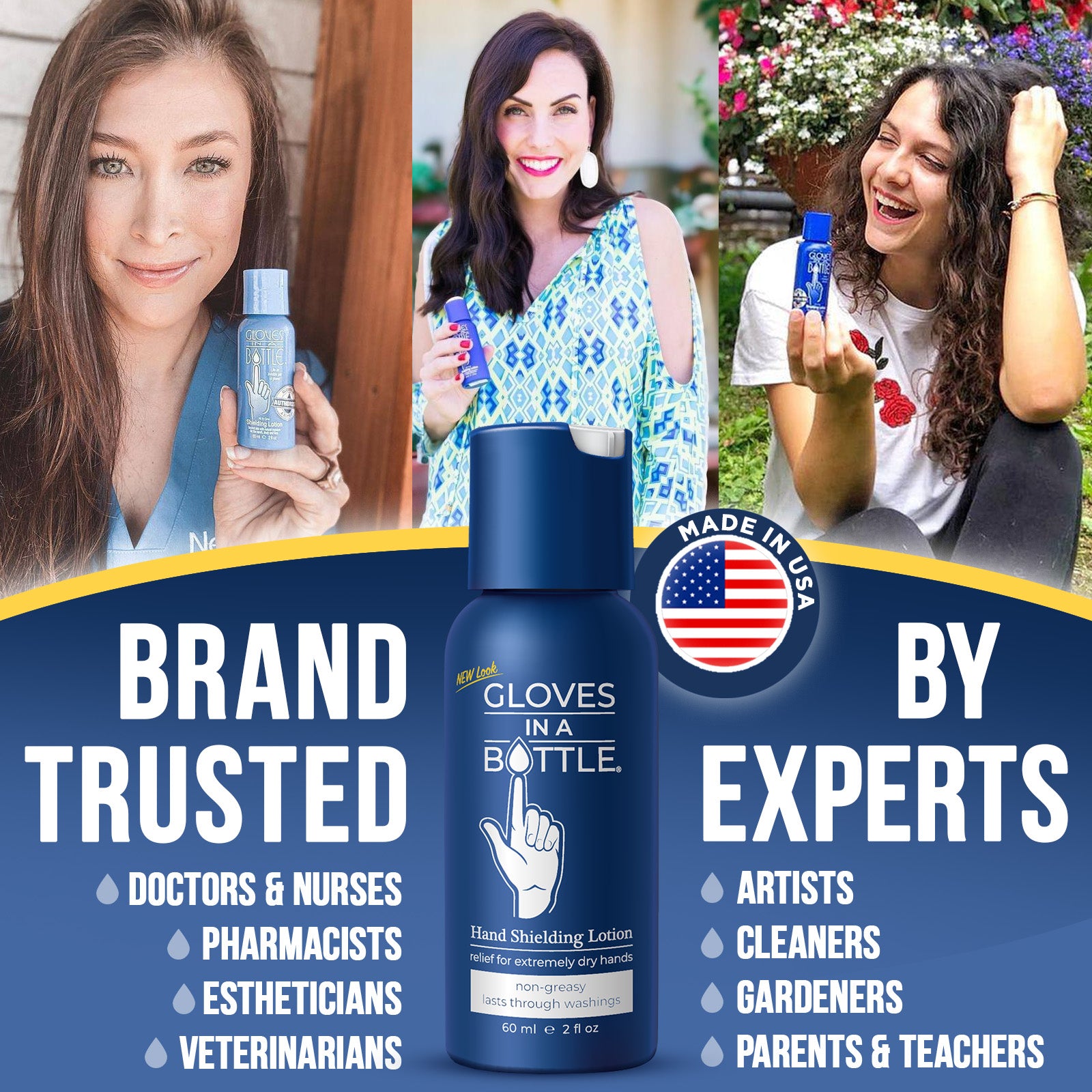 Gloves In A Bottle Hand Shielding Lotion for Travel, 6 pack