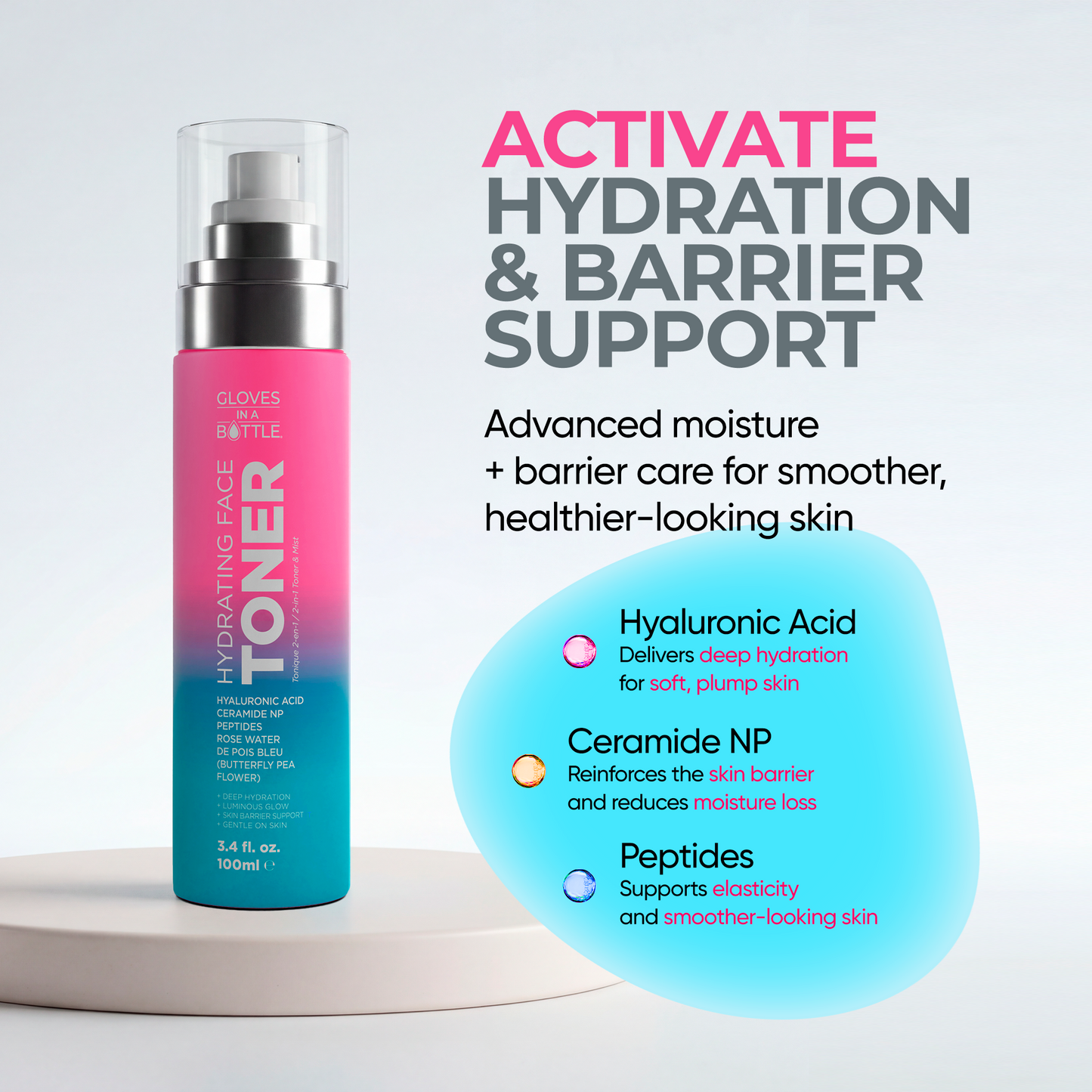 HYDRATING FACE TONER / 2-IN-1 TONER & MIST