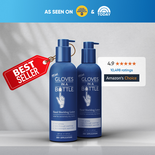 Gloves In A Bottle Shielding Lotion 8 Oz Bottle with a New Pump | Free Shipping