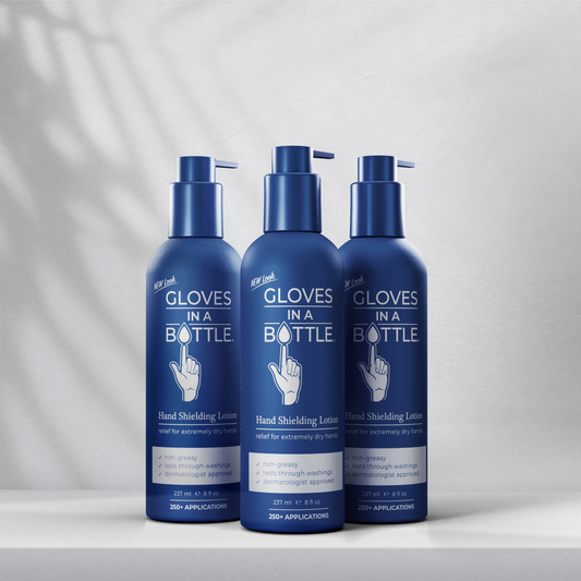 Gloves In A Bottle Shielding Lotion 8 Oz Bottle with a New Pump Value Packs