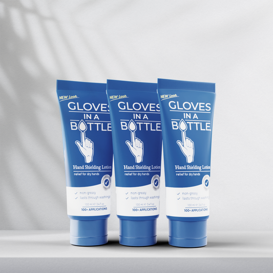 Gloves In A Bottle Hand Shielding Lotion for Dry Skin, 3.4 Ounce, 3 pack