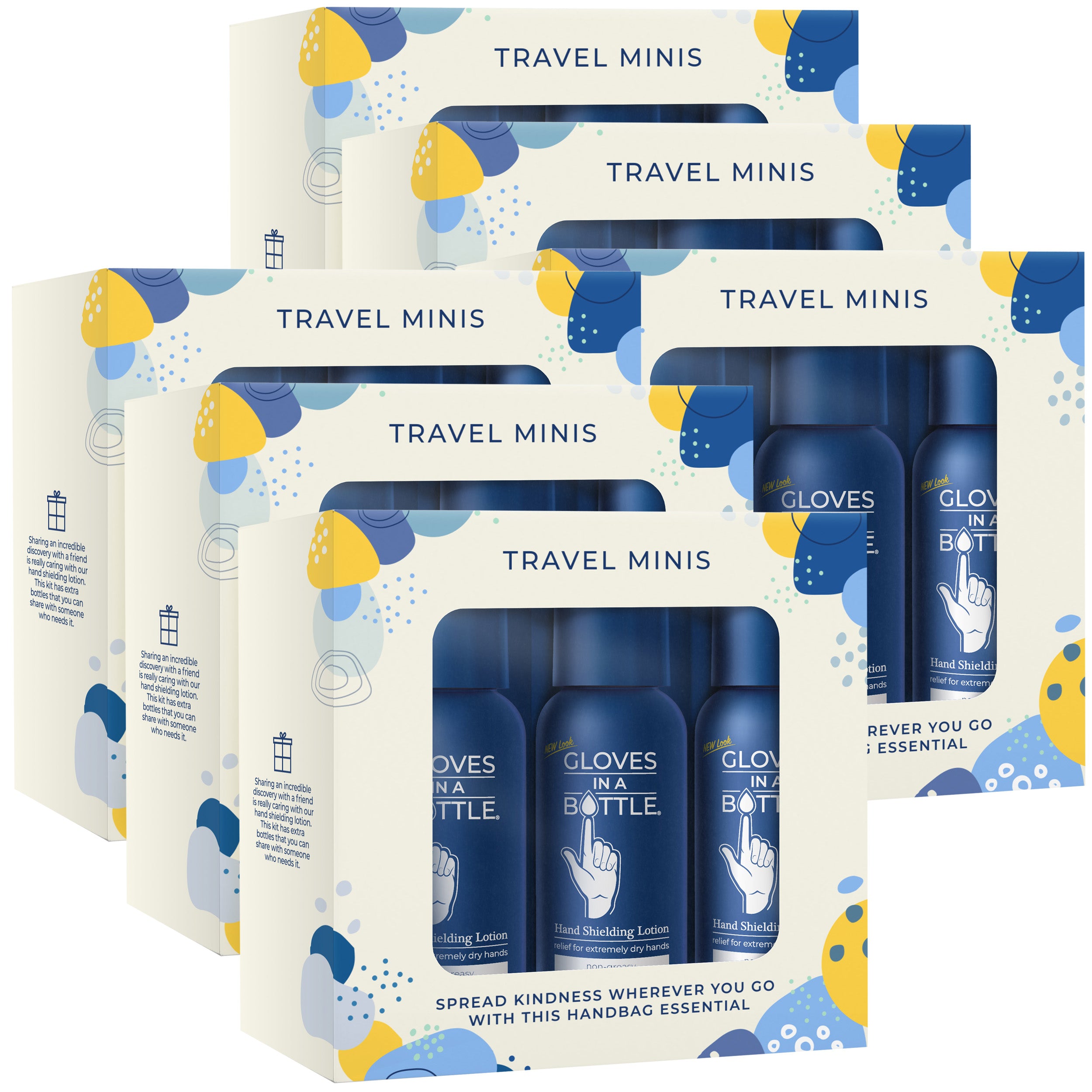 Gloves In A Bottle "Travel Minis"  - 3x2oz Gift Pack (6 Sets)