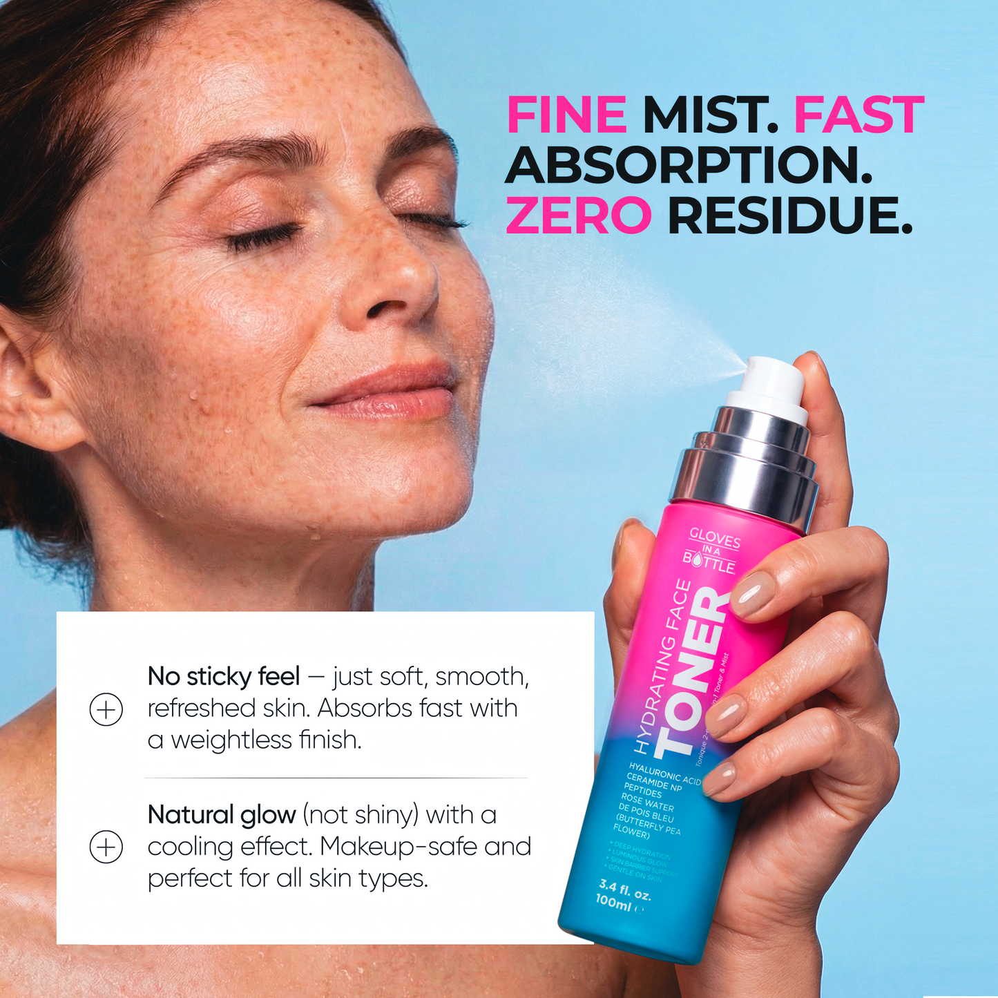 HYDRATING FACE TONER / 2-IN-1 TONER & MIST