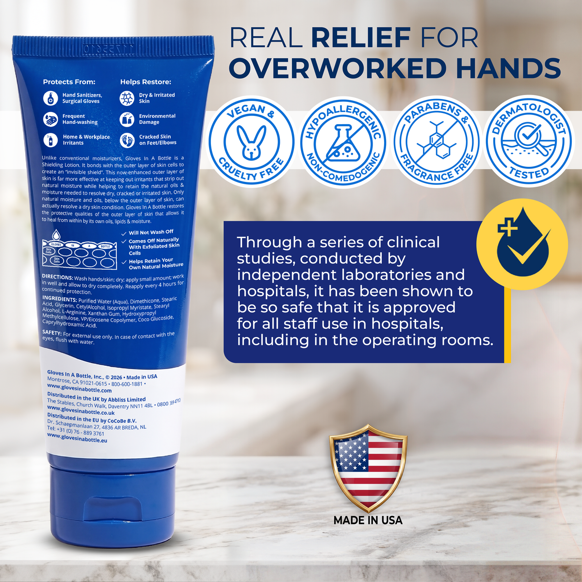 Gloves In A Bottle Hand Shielding Lotion 2 Pack 3.4 Oz Tube