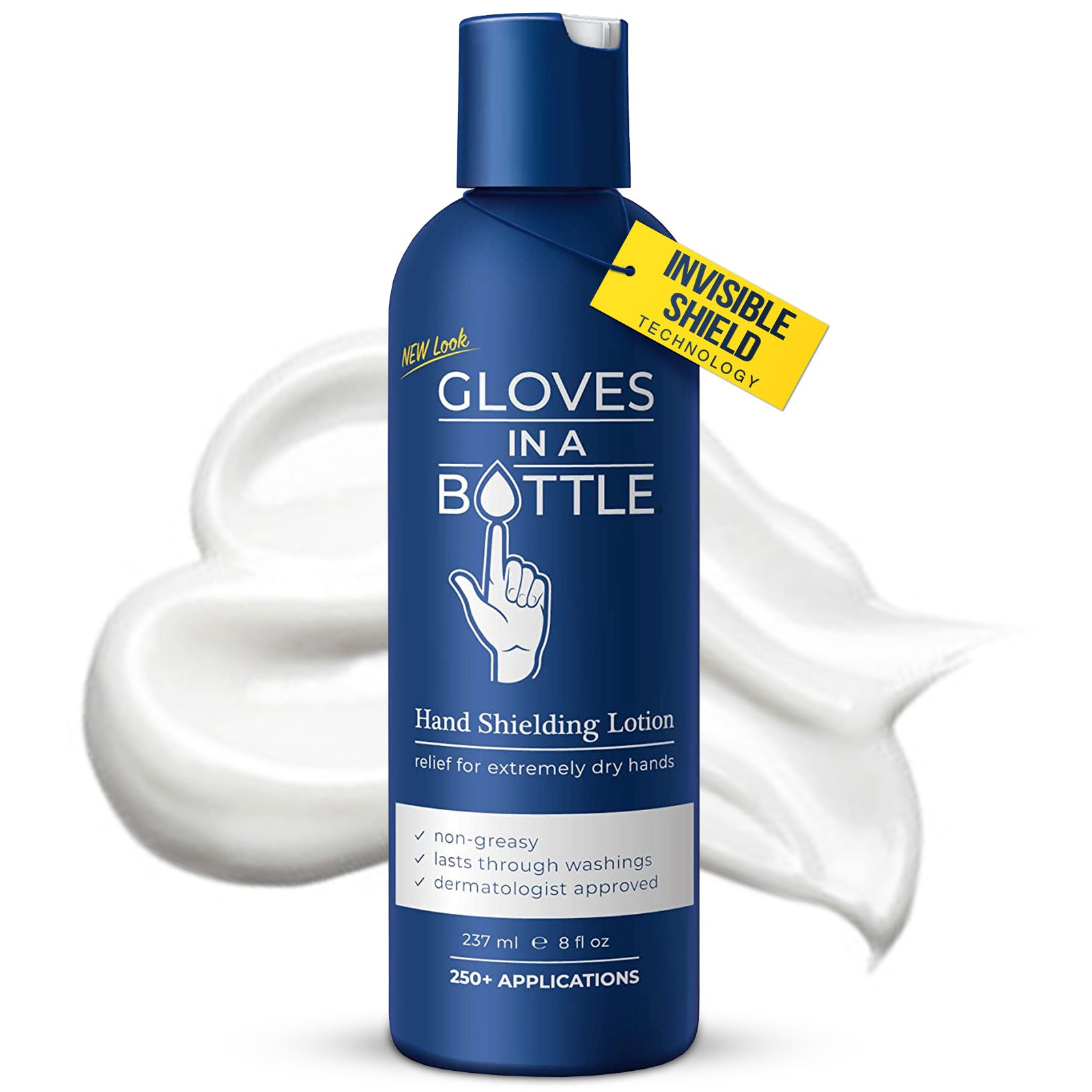 Gloves In A Bottle Hand Shielding Lotion - relief for extremely dry hands, lasts though washing, dermatologist approved (8 Fl Oz)