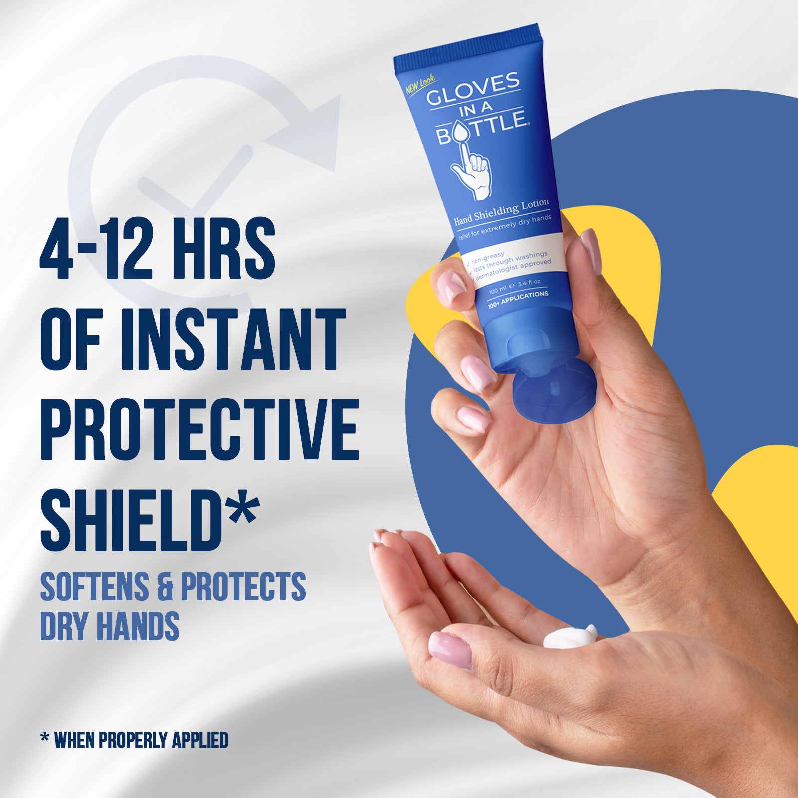 Gloves In A Bottle Hand Shielding Lotion for Dry Skin, 3.4 Ounce (10 pack)