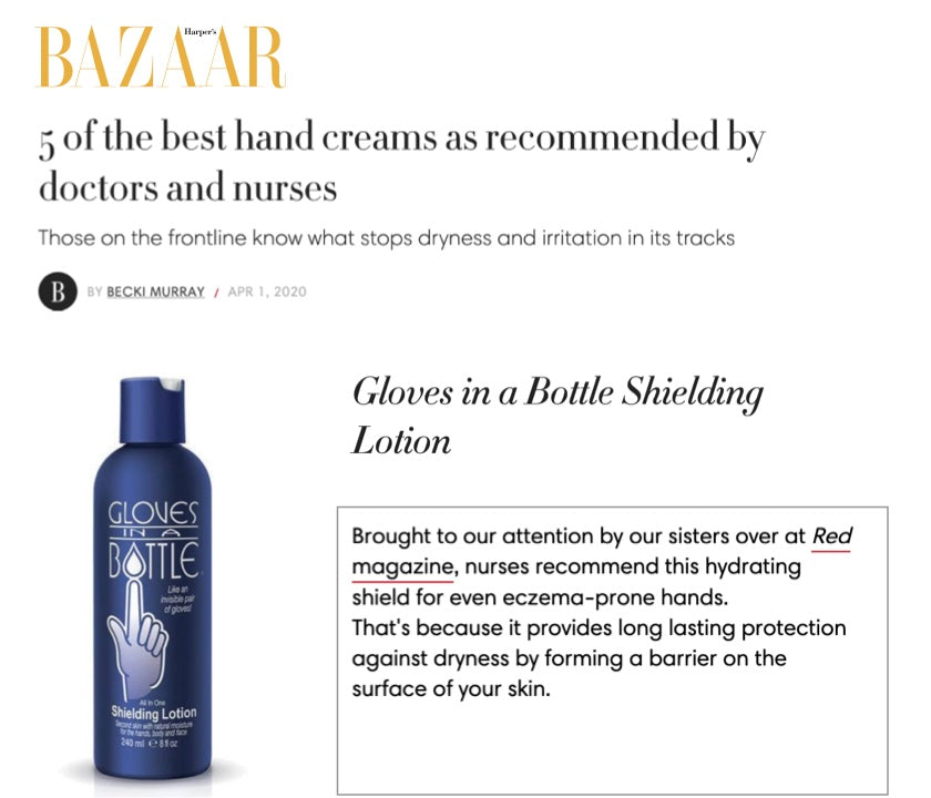 Harpers Bazaar Recommends Gloves In A Bottle