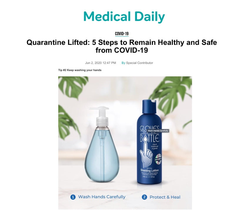Medical Daily Recommends Gloves In A Bottle