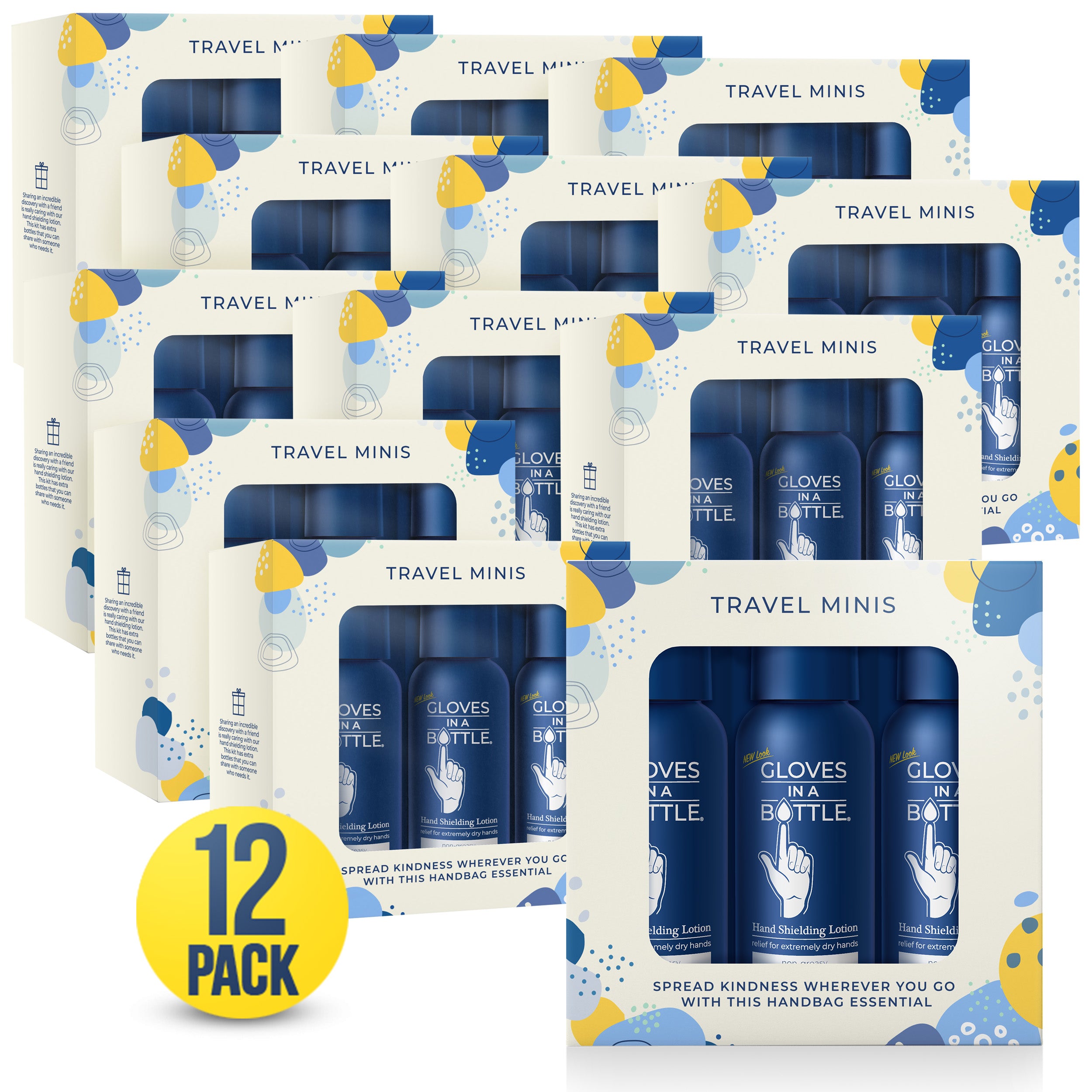 Gloves In A Bottle "Travel Minis"  - 3x2oz Gift Pack (12 Sets)