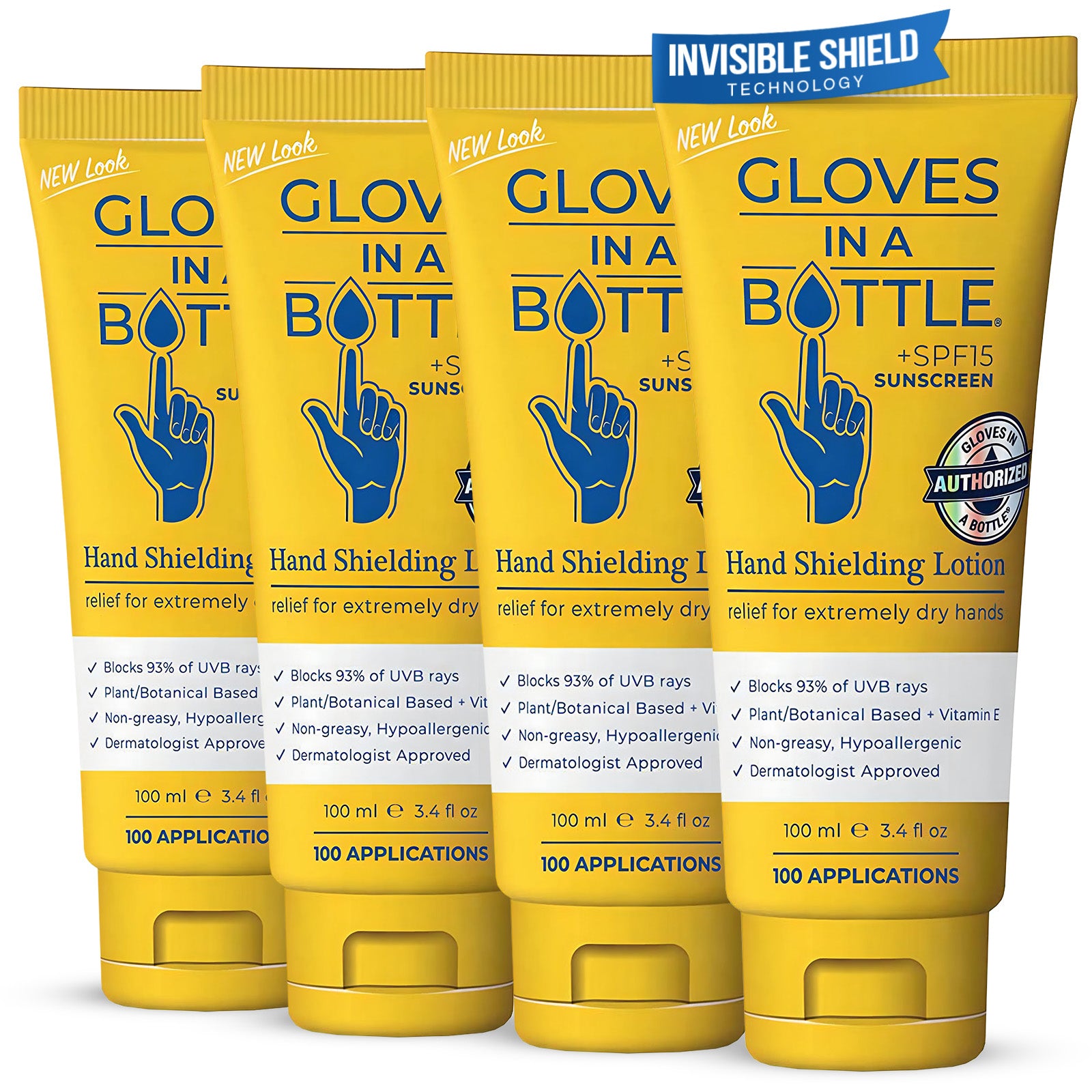 Gloves In A Bottle Hand Shielding Lotion with SPF, 4 Pack